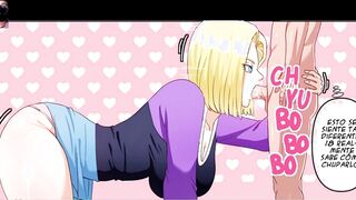 Android 18 Fucked While Krillin Esta in the Same Bed - Cheating Wife - DBZ Hentai