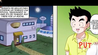 Android 18 Fucked While Krillin Esta in the Same Bed - Cheating Wife - DBZ Hentai