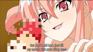 Maid with Beautiful Pink Hair Proposes Creampie to Big Cock