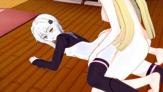 [DxD] Futanari Asia fuck Koneko(3d hentai)
