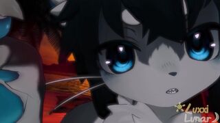 POV Horny femboy shark cant hide his love for cock...