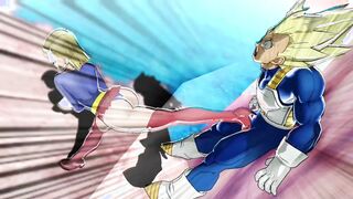 BALLBUSTING ANIMATION - Dragon Ball Z - Android 18 VS Vegeta