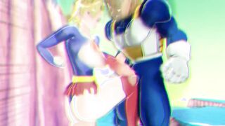 BALLBUSTING ANIMATION - Dragon Ball Z - Android 18 VS Vegeta