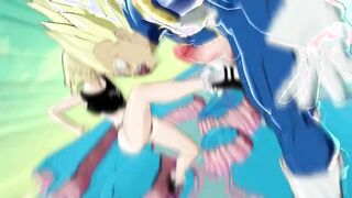 BALLBUSTING ANIMATION - Dragon Ball Z - Android 18 VS Vegeta