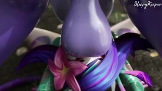 Futa Soraka Can't Stop Cumming in Neeko's Throat!