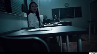 Monster Hentai Porn - Rikako & Tiffany Are Dragged To Leana Lovings Vore School Nightmare