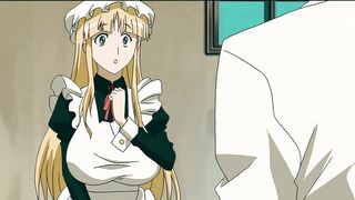 Maid with Huge Tits Likes to be Blindfolded and Receive Creampies