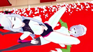 FUTA DANMACHI SYR FLOVA X FREYA 3D HENTAI