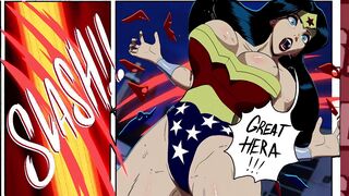 Wonder Woman threesome fuck
