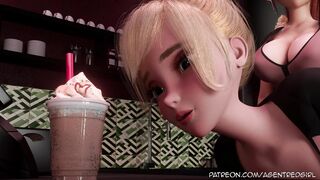 Sexsona Episode1 - Futanari Barista's Handle a Karen