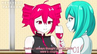 Miku fucks Teto after the party Hatsune Miku x Teto Kasane Animation