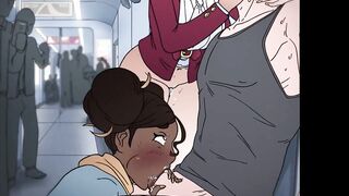 HOTTEST TRAIN FUCK AND CREAMPIE HENTAI STORY 60FPS