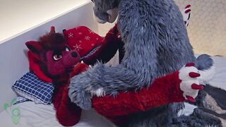 Furry bunny fucks a tiny hot female wolf (Murrsuit Porn)