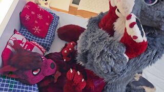 Furry bunny fucks a tiny hot female wolf (Murrsuit Porn)