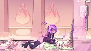 MAX THE ELF : ( ANIMACION ) _ FUTANARI - descubro a la maestra con la polla del profesora metida en el culo