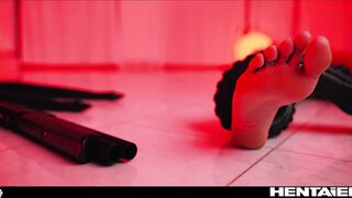 Ebony Girl Canela Skin All The Way Through - Hardcore Anal  DP & Pussy Creampie