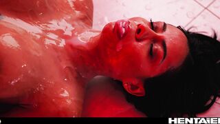 Ebony Girl Canela Skin All The Way Through - Hardcore Anal  DP & Pussy Creampie