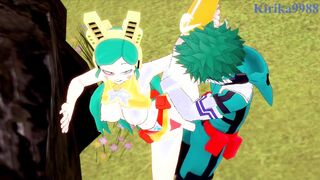 Tomoko Shiretoko (Ragdoll) and Izuku Midoriya have intense sex outdoors. - My Hero Academia Hentai