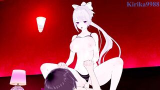 Higuchi Kaede and I have intense sex at a love hotel. - Nijisanji VTuber Hentai