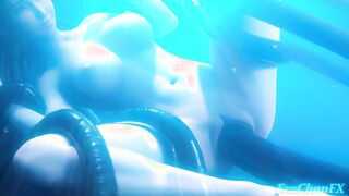 Tifa underwater hentai!