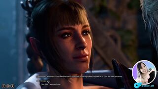 Baldurs Gate 3 - Shadowheart is a bad girl and gets her pussy licked by dommy mommy drow Minthara