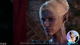 Baldurs Gate 3 - Shadowheart is a bad girl and gets her pussy licked by dommy mommy drow Minthara