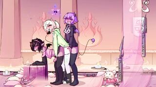 MAX THE ELF : ( ANIMATION ) _FUTA - GIRLS GOT WITH A THREESOME OF CUM