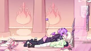 MAX THE ELF : ( ANIMATION ) _FUTA - GIRLS GOT WITH A THREESOME OF CUM