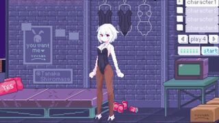 Introvert babe dreams of cock | PixelBunny 2d