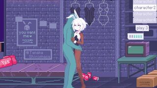 Introvert babe dreams of cock | PixelBunny 2d