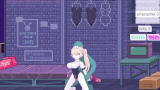 Introvert babe dreams of cock | PixelBunny 2d