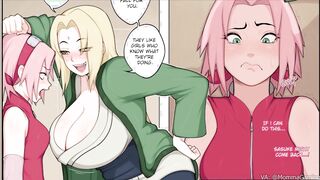 Tsunade ""Trains"" Sakura With Her Futa Cock Naruto Comic