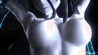 Overlord albedo gets her holes spread wide open