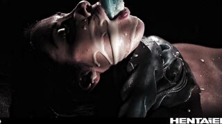 French Brunette Gets Monster Fucked - Hardcore Bdsm Bondage Creampie & Cum Swallowing