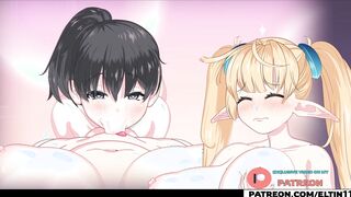 Futanari Elf Having Good Time Cum Party - Hottest Futa Hentai Animation 4k 60fps