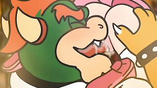 Princess Peach prefer Big Bowser Dick - Super Mario Bros