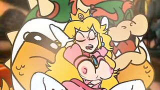 Princess Peach prefer Big Bowser Dick - Super Mario Bros