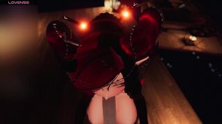 stupid slut gets fucked irl while in vr