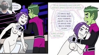 Raven Rides Beast Boy's Huge Cock - Teen Titans Hentai