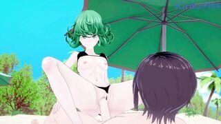 Tatsumaki and I have intense sex on the beach. - One-Punch Man Hentai