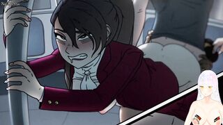 Hard fucking on a public bus on the R3 line