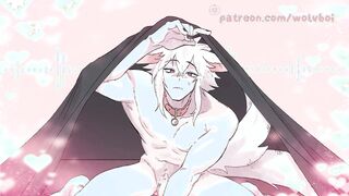 Riding Your Needy Submissive Puppyboy in Bed Until He Cums Buckets Inside of You