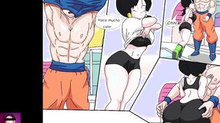 Dragon Ball Z: Goku and Videl fuck in the time chamber