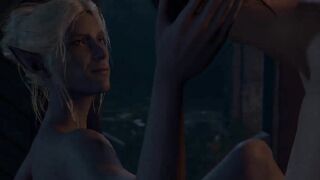 Baldur's Gate 3 (bg3) Shadowheart and Minthara Romance Scene