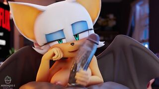 Rouge The Bat wants SWALLOW your THICK CUM | Merengue Z