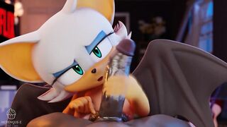 Rouge The Bat wants SWALLOW your THICK CUM | Merengue Z