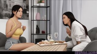 AI HENTAI - Hot Japanese Babe Fucks Her FUTA Clone