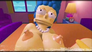 THE SIMPSONS - Marge and Homer make a SEXTAPE - porn parody