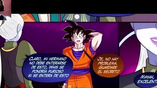 Vados shows Goku new training and ends up riding his HUGE COCK - Dbz Hentai