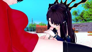 FUTA FATE RIN TOHSAKA X ISHTAR (3D HENTAI)